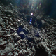 A shot of the surface of Ryugu, taken by Rover-1B on September 23, 2018.